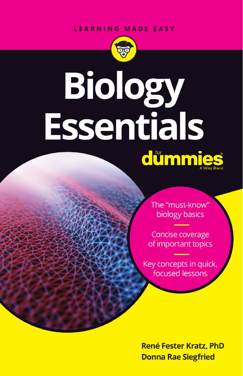 Biology Essentials For Dummies by Unknow