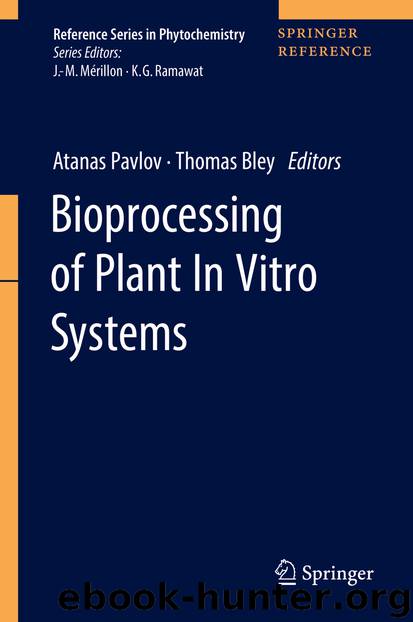 Bioprocessing of Plant In Vitro Systems by Atanas Pavlov & Thomas Bley