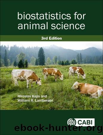 Biostatistics for Animal Science by Kaps Miroslav; Lamberson William;