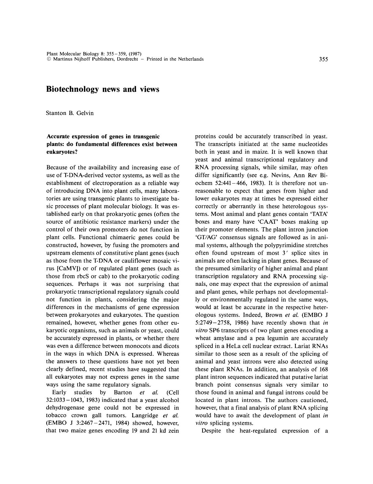 Biotechnology news and view by Unknown