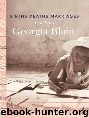 Births Deaths Marriages by Georgia Blain