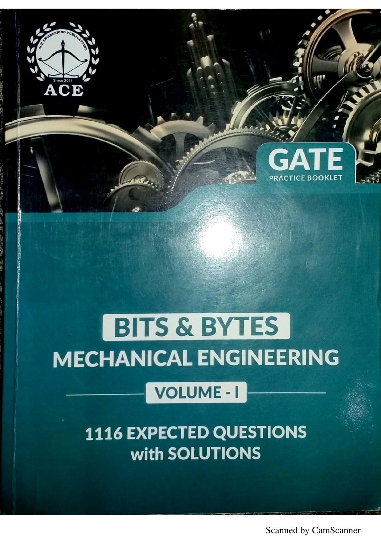Bits & Bytes-Mechanical Engineering: Volume 1 by ACE Engineering Academy Editorial Board