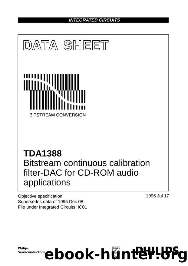 Bitstream continuous calibration filter-DAC for CD-ROM audio applications by Philips Semiconductors
