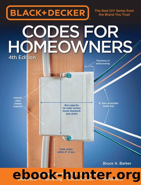 Black & Decker Codes for Homeowners 4th Edition: Current With 2018-2021 Codes - Electrical - Plumbing - Construction - Mechanical by Bruce A. Barker