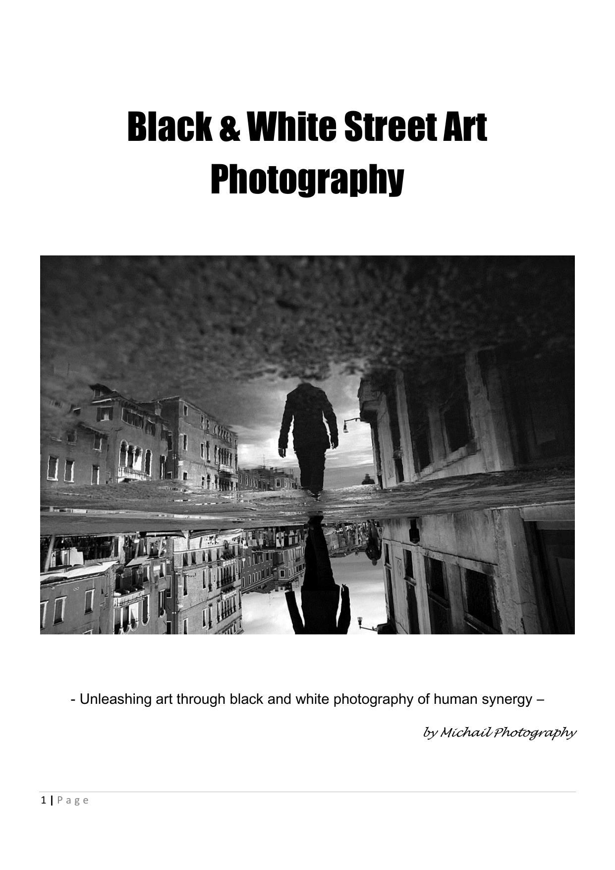 Black & White Street Art Photography by Unknow