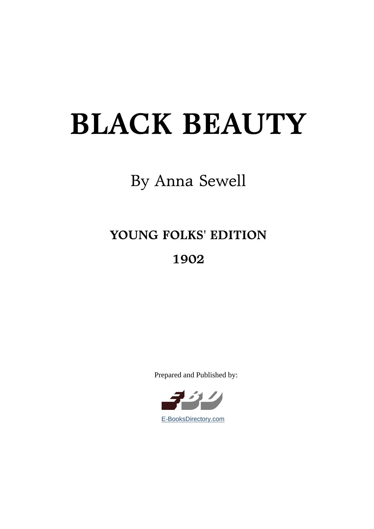 Black Beauty: Young Folks' Edition (Illustrated Edition) by Anna Sewell