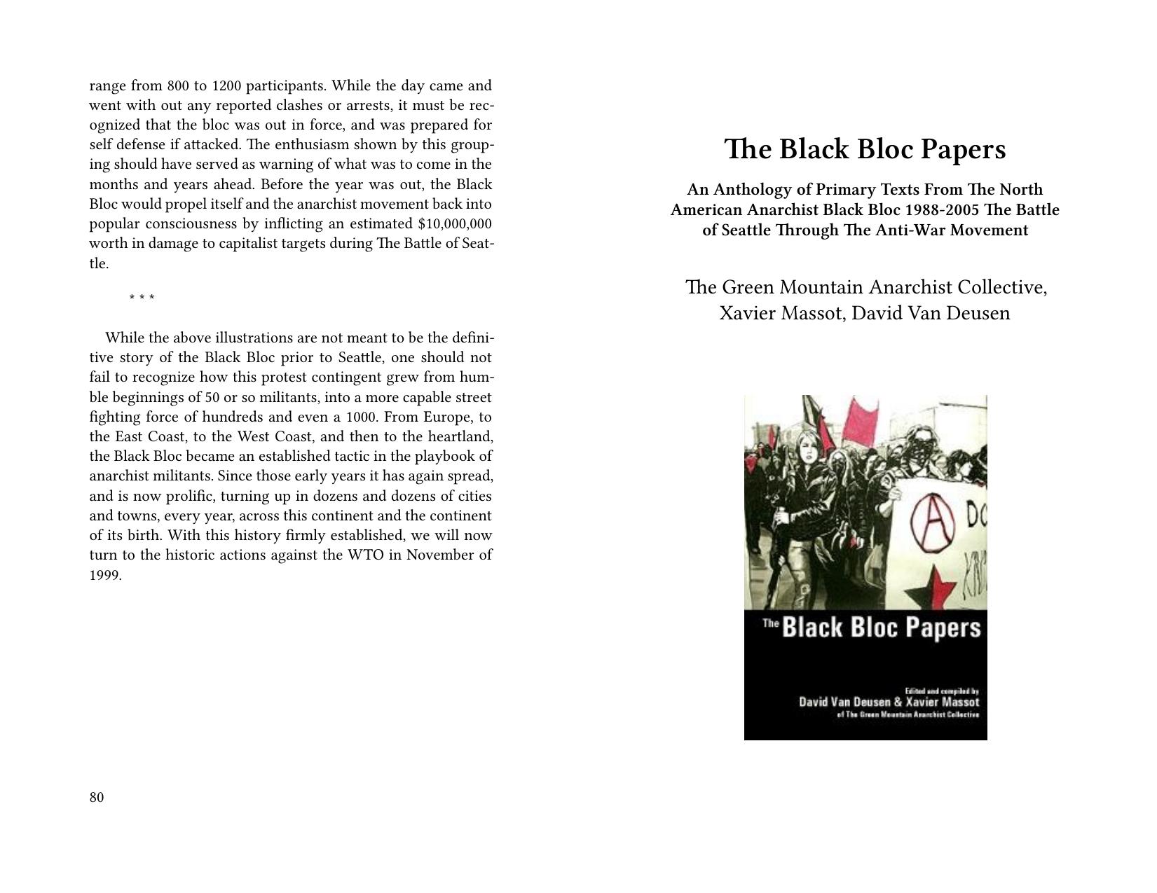 Black Bloc Papers by The Green Mountain Anarchist Collective Xavier Massot David Van Deusen