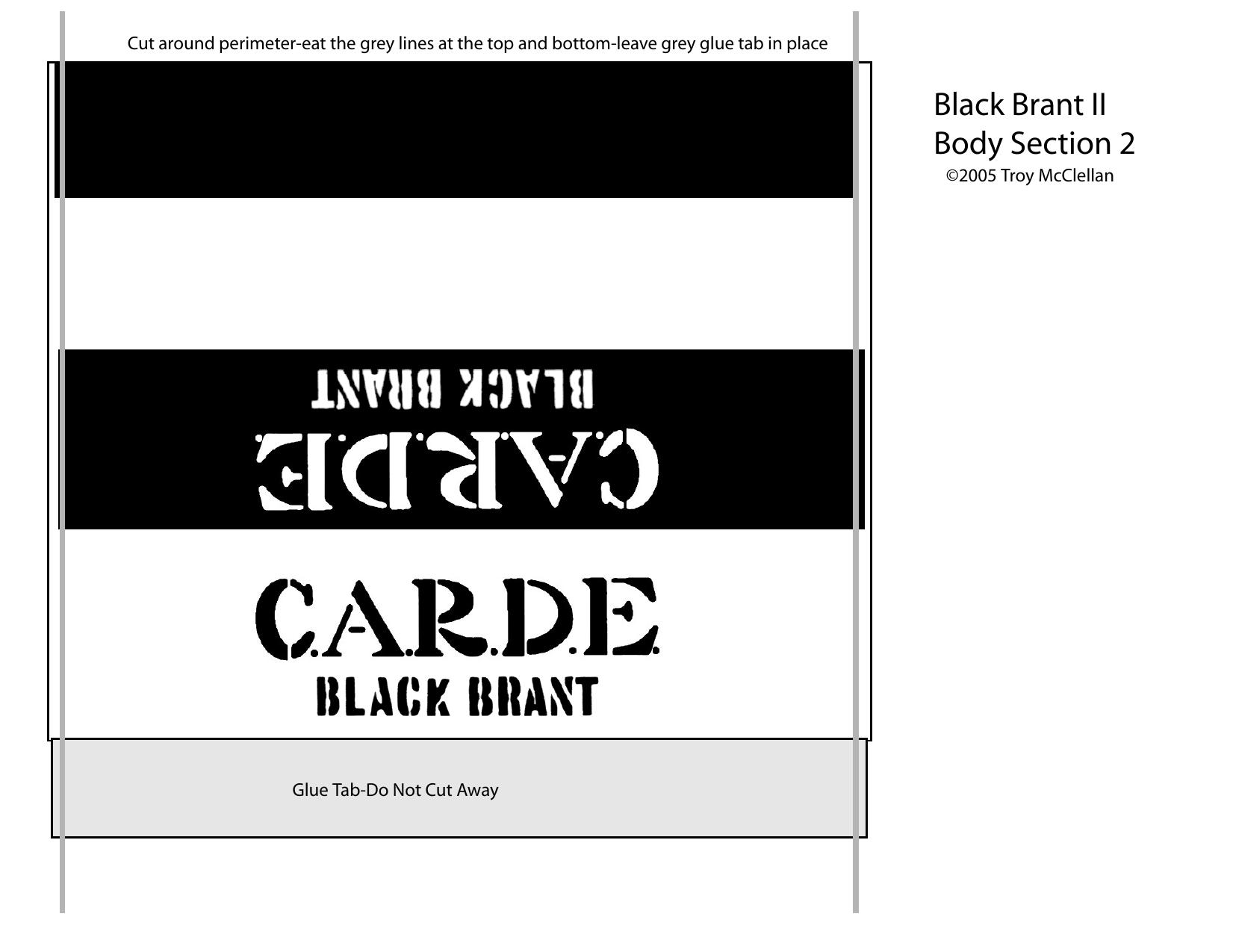 Black Brant II Body Tube Sec 2 Middle by Unknown