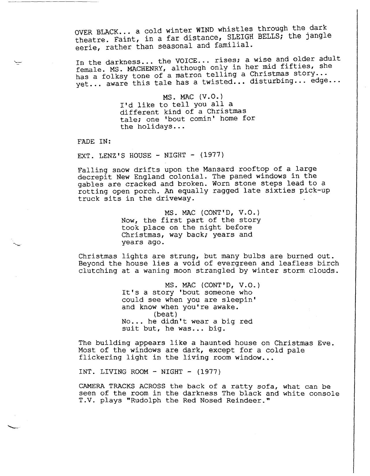 Black Christmas Early Draft by Unknown