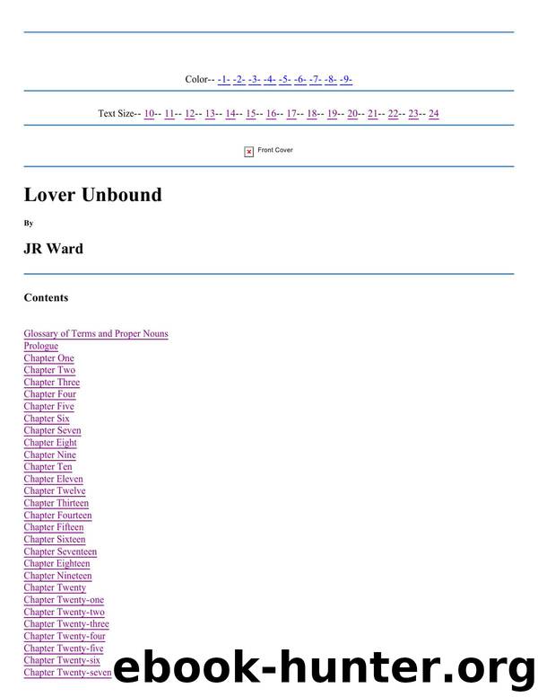 Black Dagger Brotherhood 05 by Lover Unbound