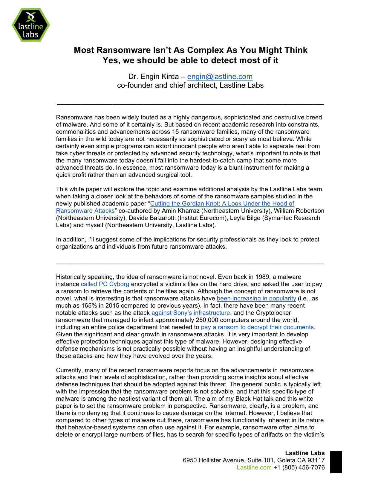 Black Hat Whitepaper by Engin Kirda