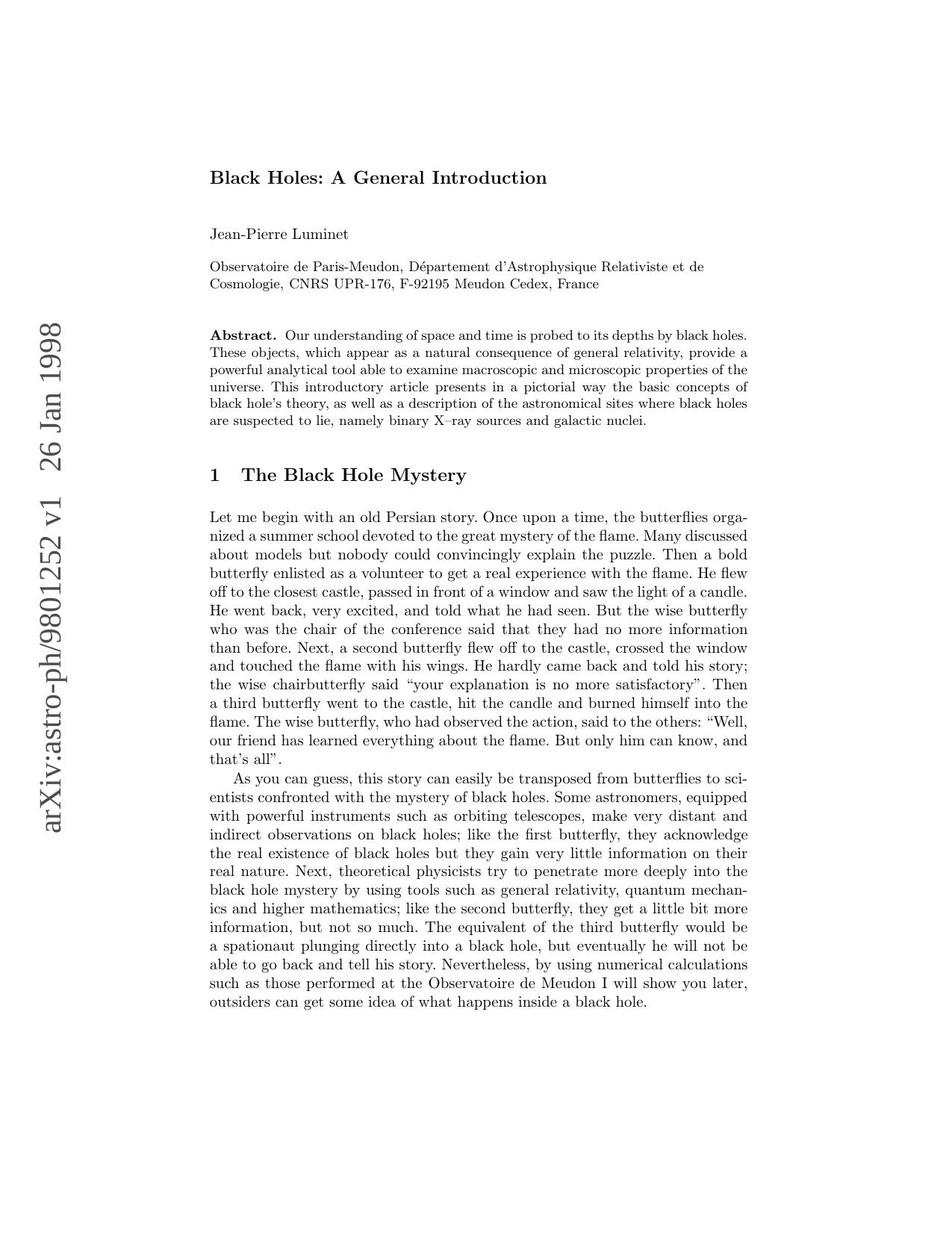 Black Holes by Unknown