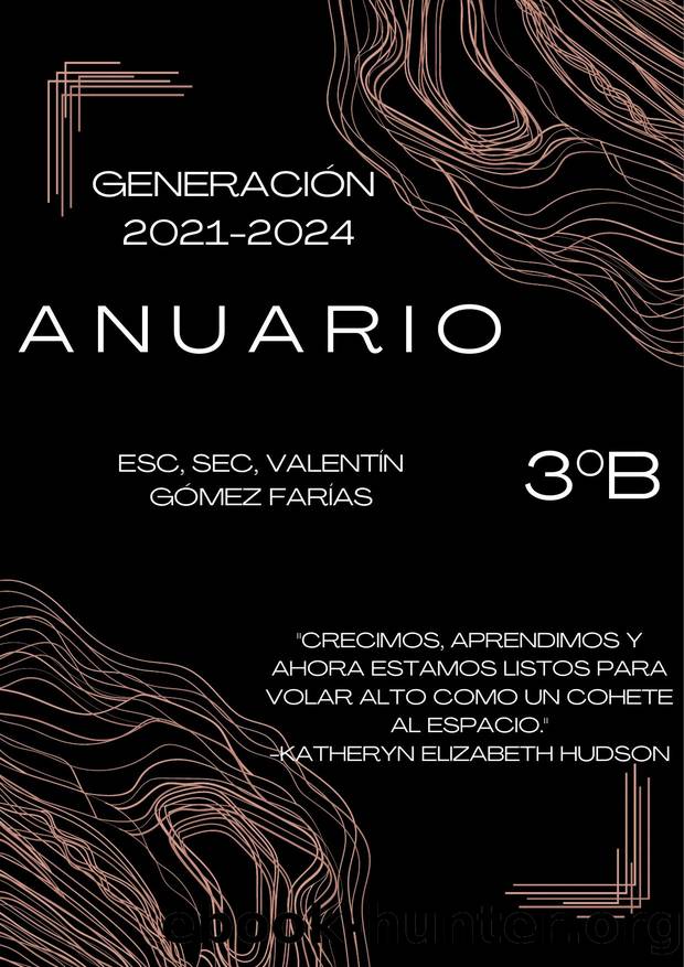 Black Minimalist Year book by Camila Carreta Salazar