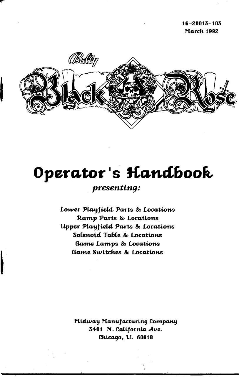 Black Rose (Handbook) by Unknown