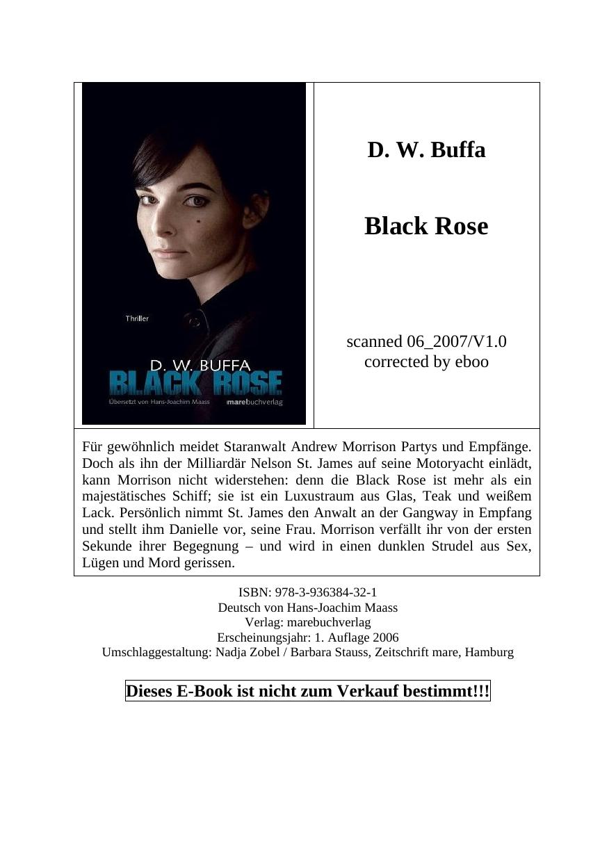 Black Rose by D. W. Buffa