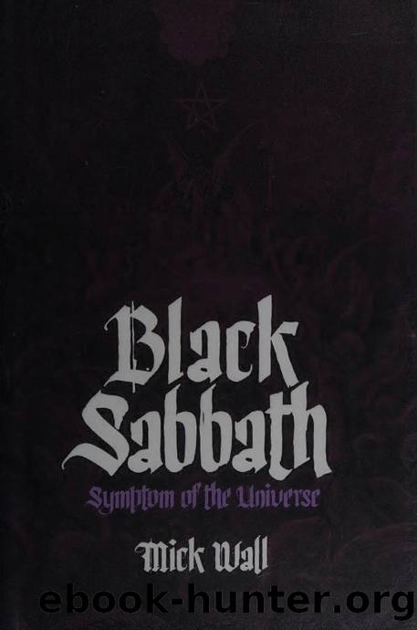 Black Sabbath : symptom of the universe by Wall Mick author