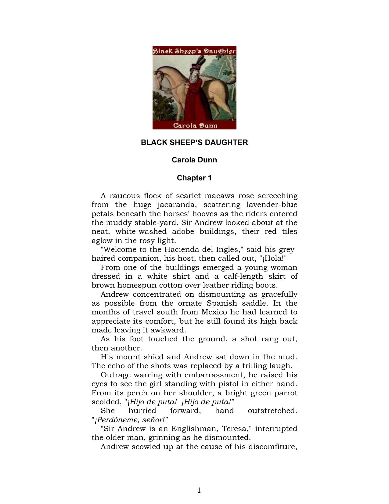 Black Sheep's Daughter by Carola Dunn