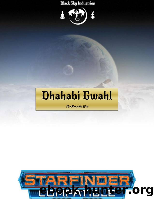 Black Sky Industries - The Parasite War 1 by Dhahabi Gwahl