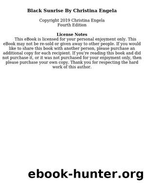 Black Sunrise by Ms Christina Engela