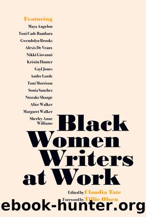 Black Women Writers at Work by Claudia Tate