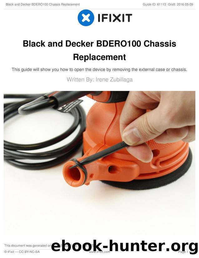 Black and Decker BDERO100 Chassis Replacement by Unknown