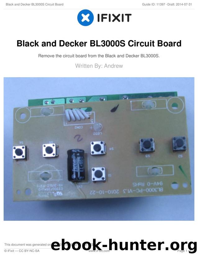 Black and Decker BL3000S Circuit Board by Unknown