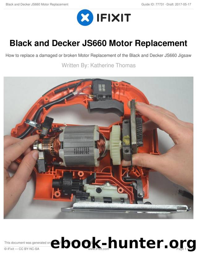 Black and Decker JS660 Motor Replacement by Unknown