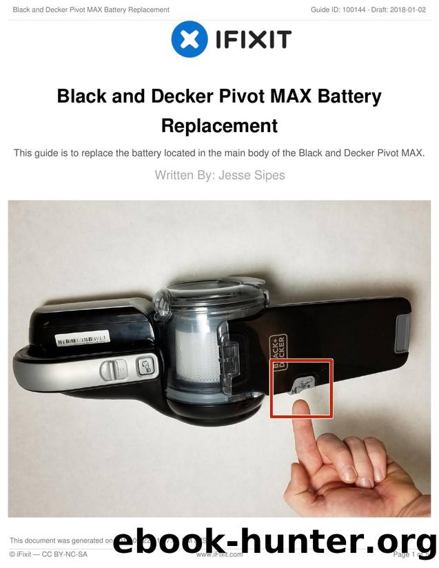Black and Decker Pivot MAX Battery Replacement by Unknown