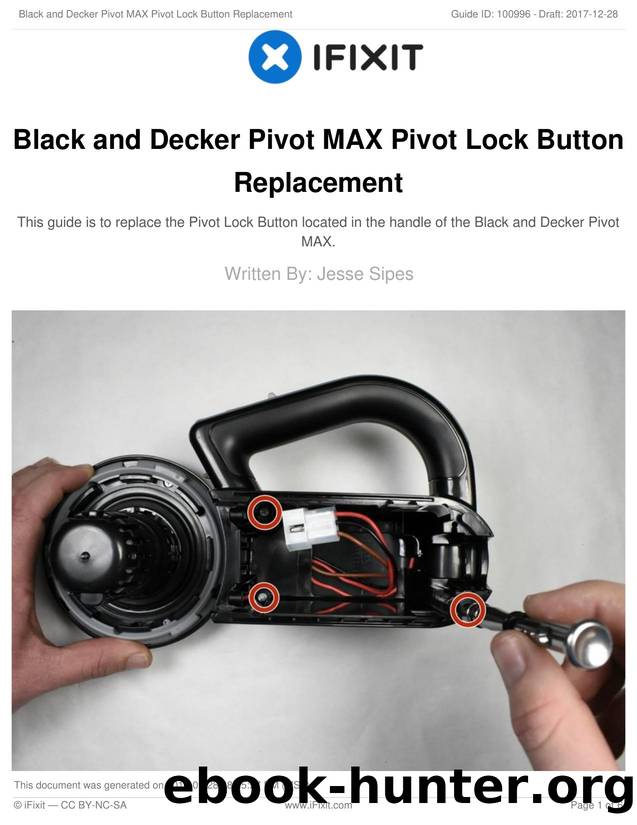 Black and Decker Pivot MAX Pivot Lock Button Replacement by Unknown