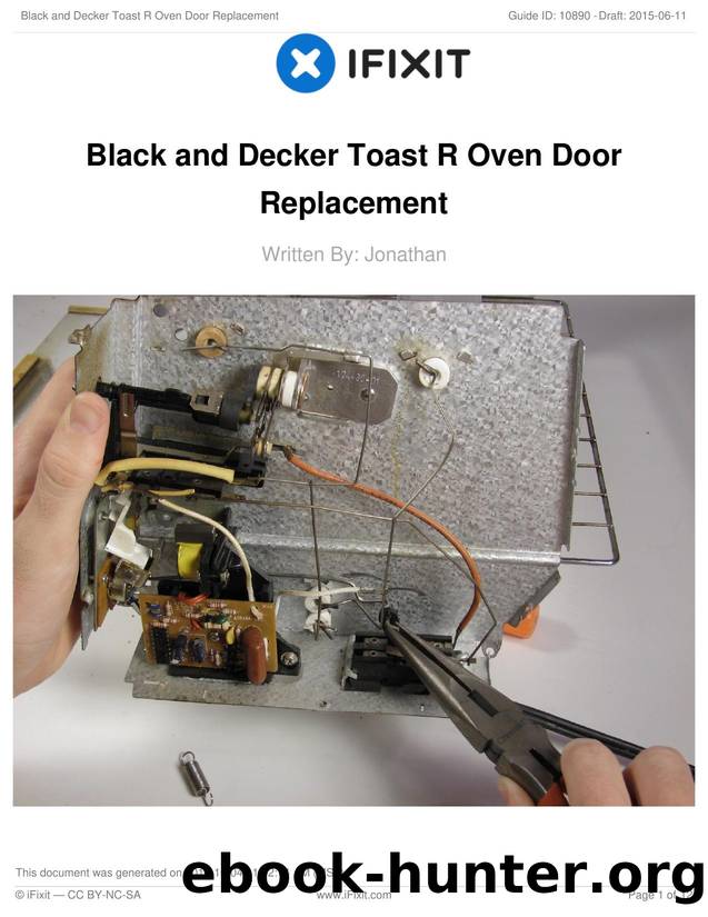 Black and Decker Toast R Oven Door Replacement by Unknown