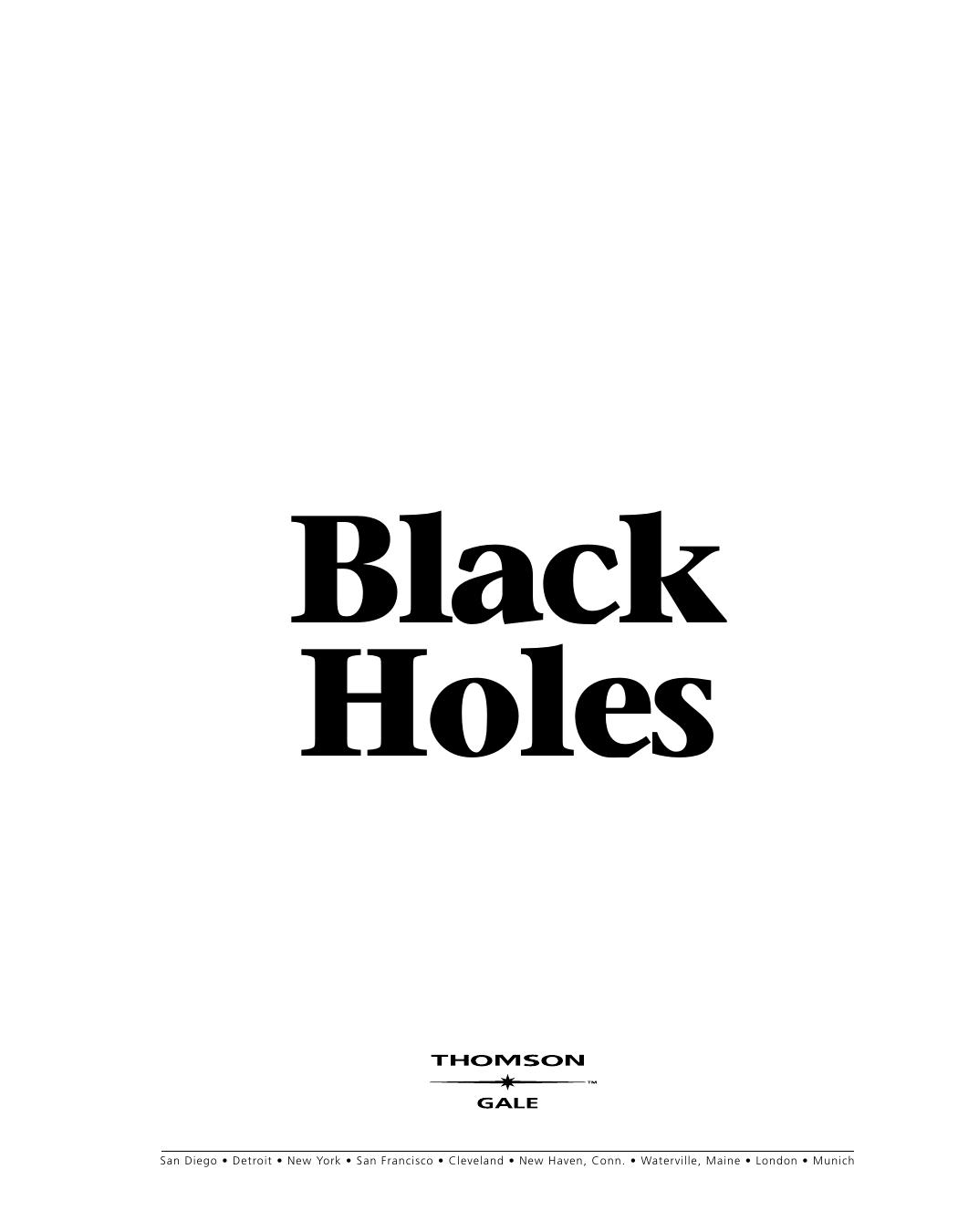 Black holes by Don Nardo
