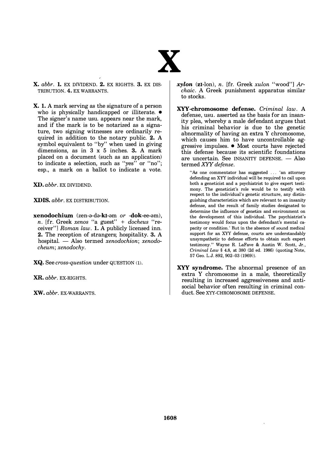 Black's Law 7th Edition by Sec. X-Y-Z