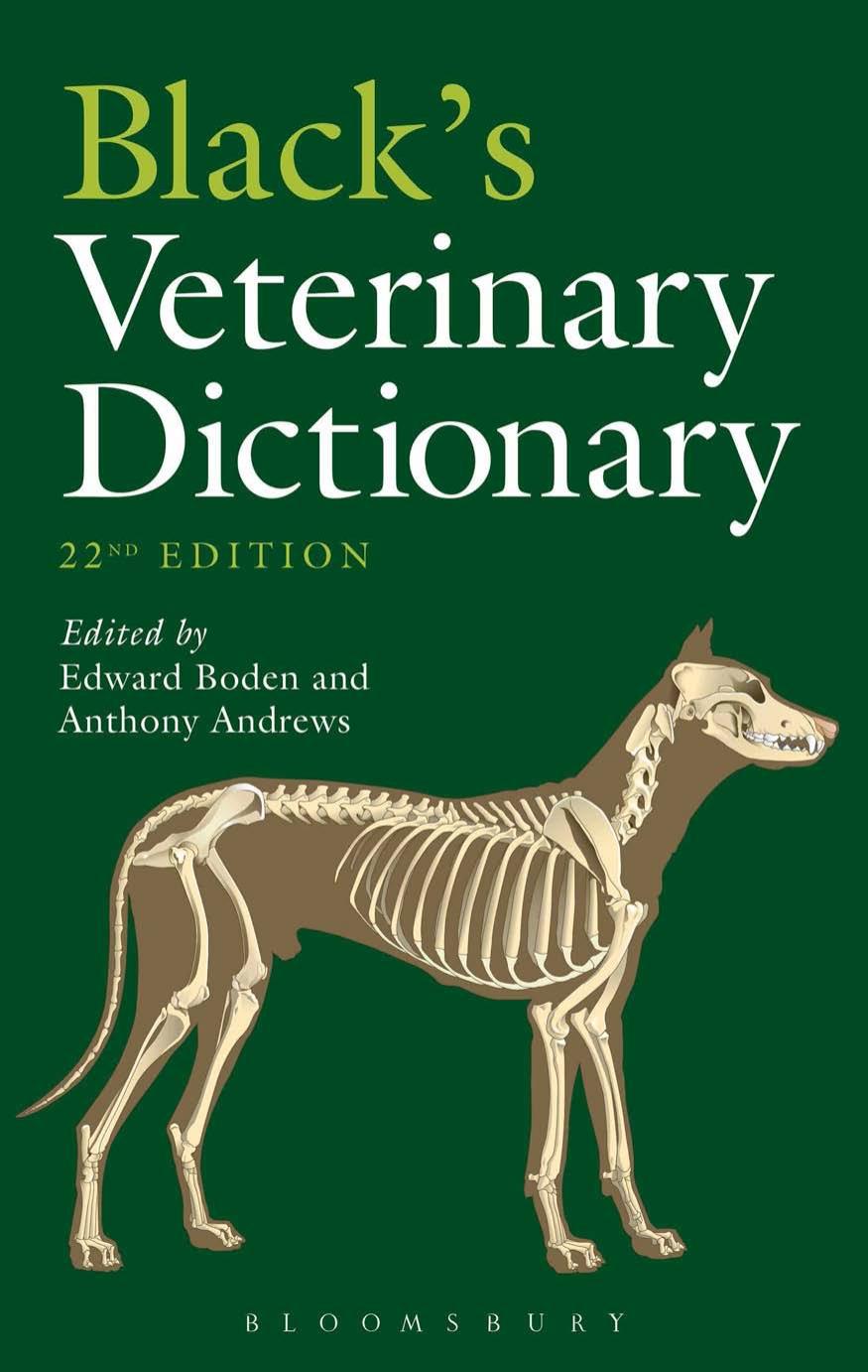 Black's Veterinary Dictionary by Boden Edward Andrews Anthony