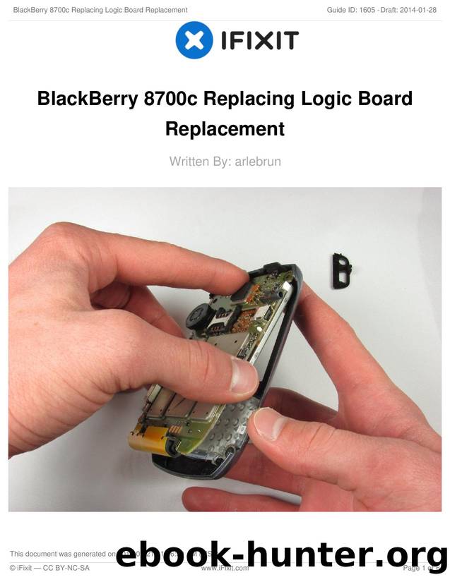 BlackBerry 8700c Replacing Logic Board Replacement by Unknown