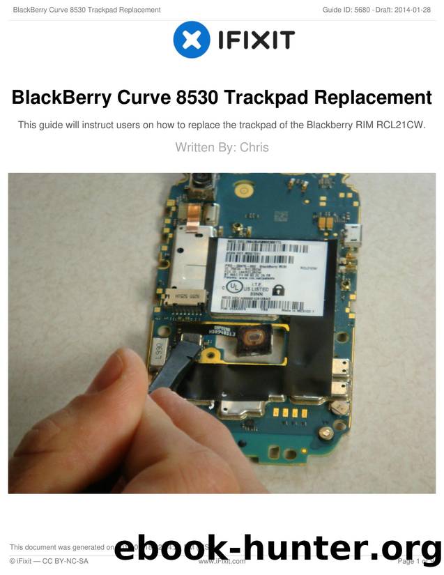 BlackBerry Curve 8530 Trackpad Replacement by Unknown