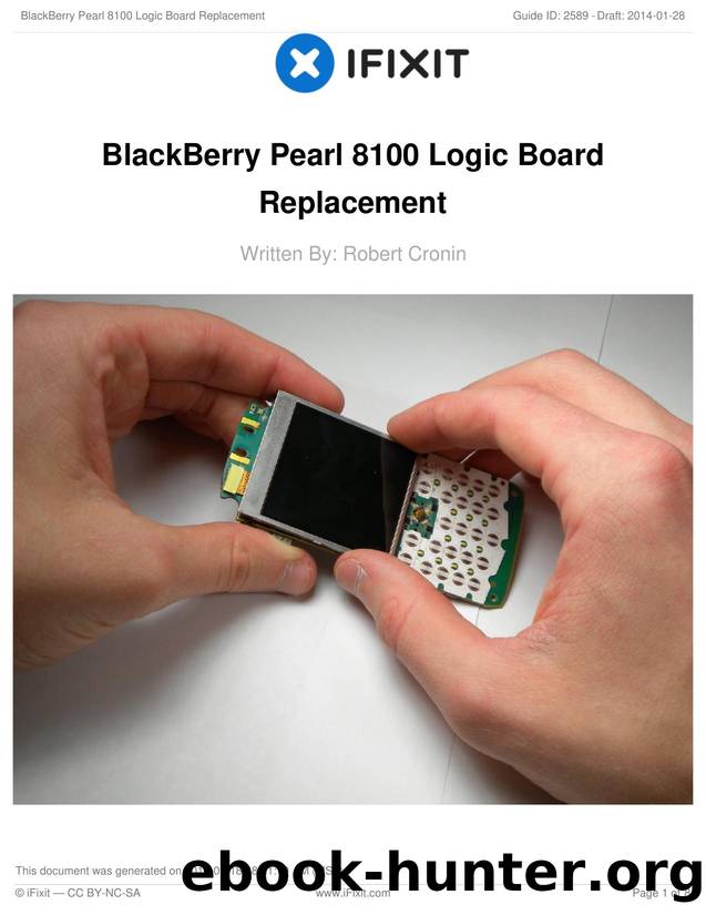 BlackBerry Pearl 8100 Logic Board Replacement by Unknown