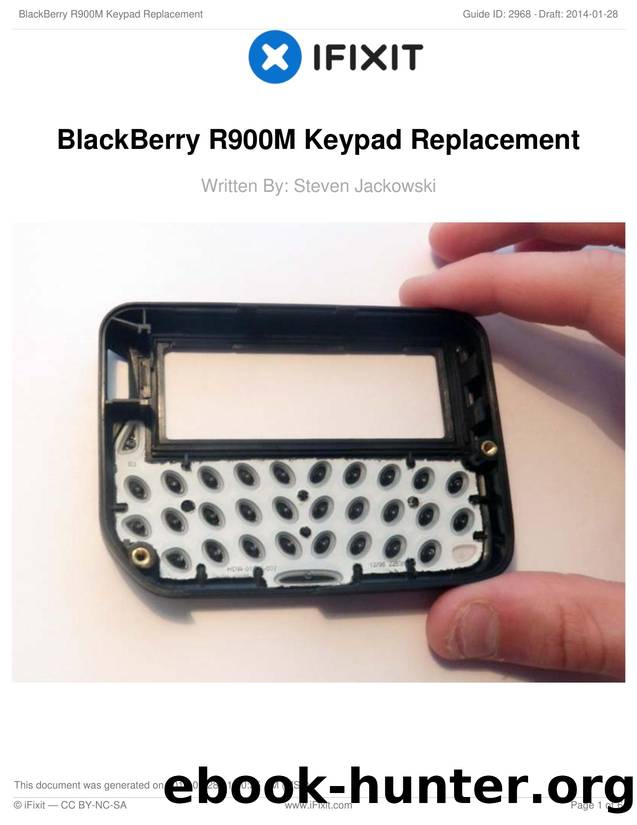 BlackBerry R900M Keypad Replacement by Unknown