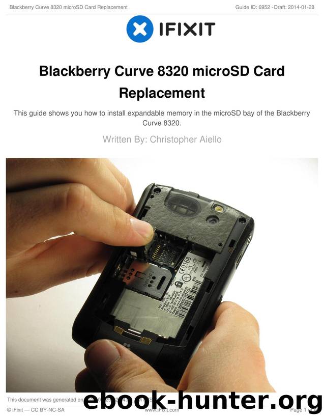 Blackberry Curve 8320 microSD Card Replacement by Unknown