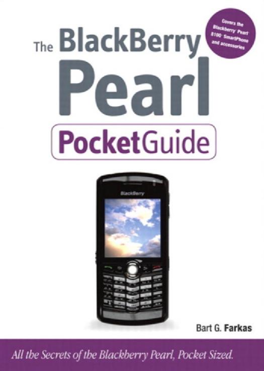 Blackberry Pearl Pocket Guide by Farkas Bart G