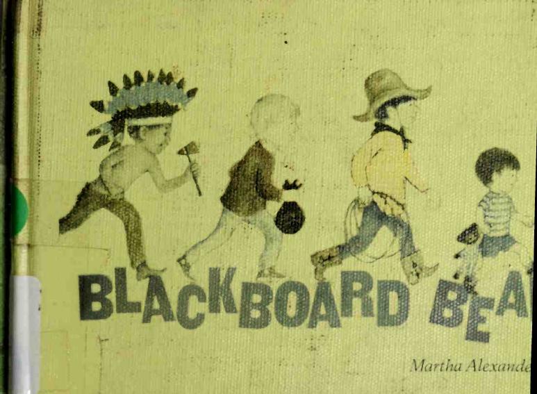Blackboard bear by Alexander Martha G