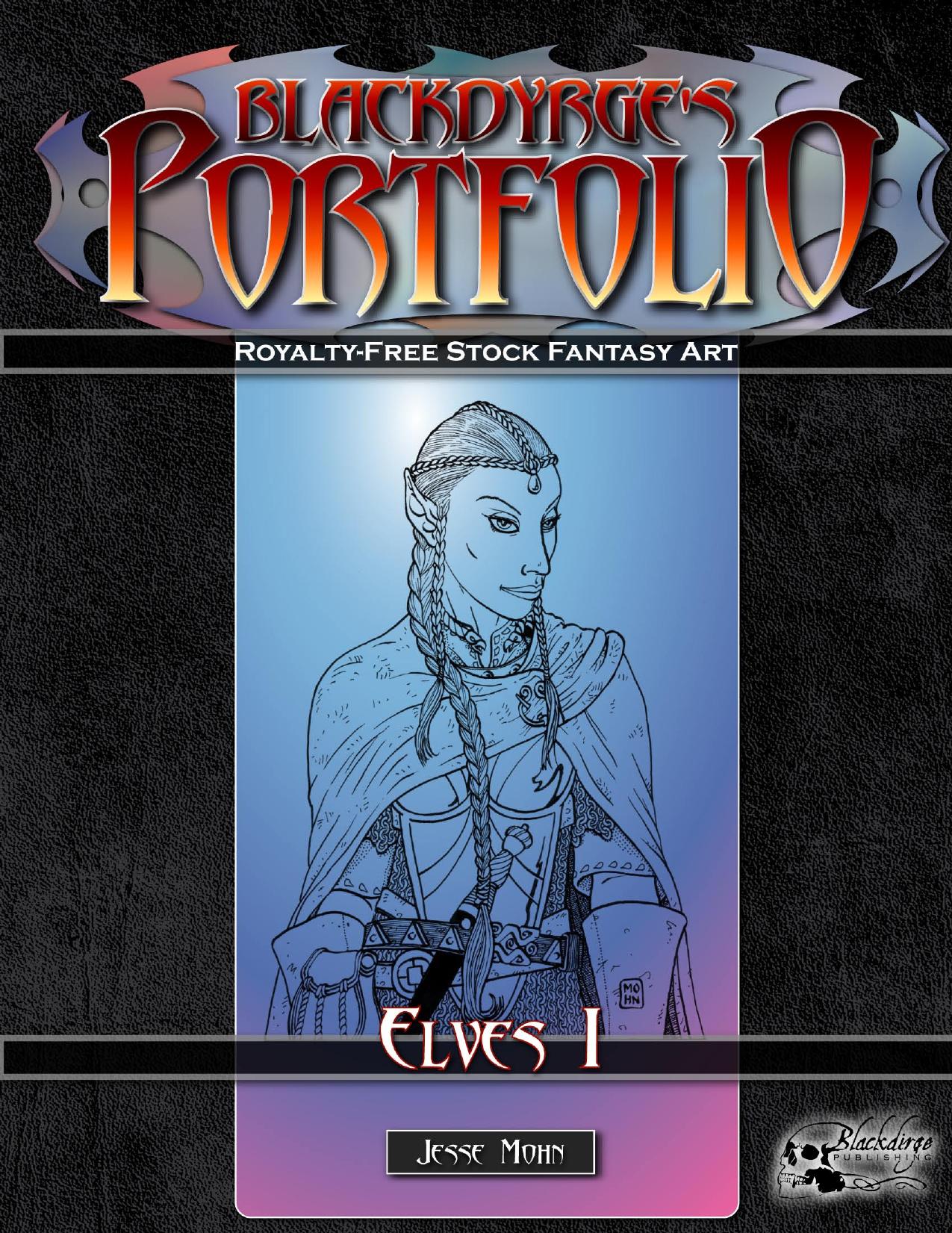 Blackdyrge's Portfolio: Elves I by Blackdirge Publishing (artist: Jesse Mohn)