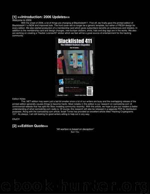 Blacklisted 411. NET - Issue 4 by Blacklisted! 411