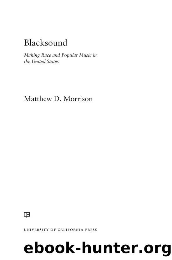 Blacksound by Matthew D. Morrison;