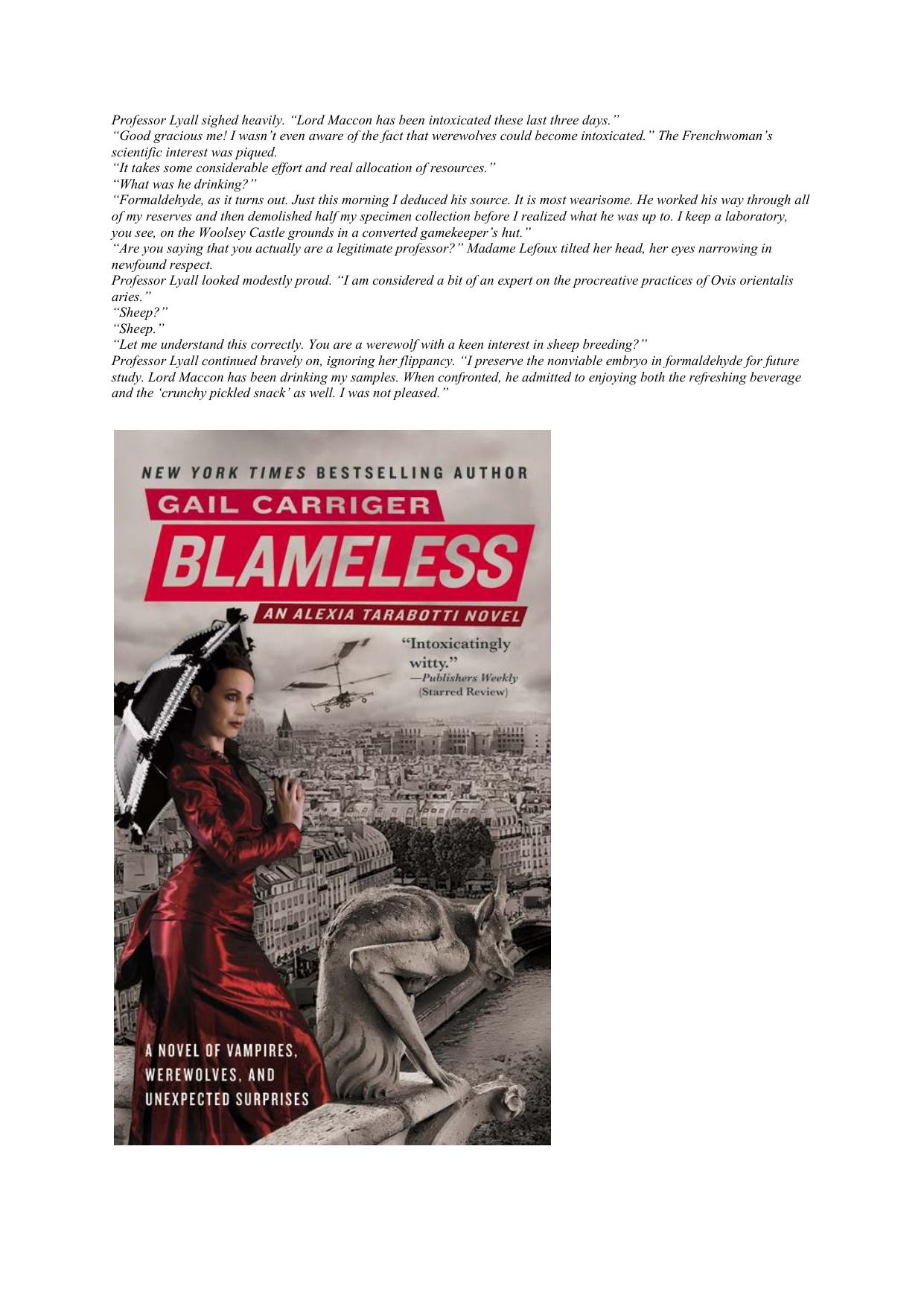 Blameless by Gail Carriger
