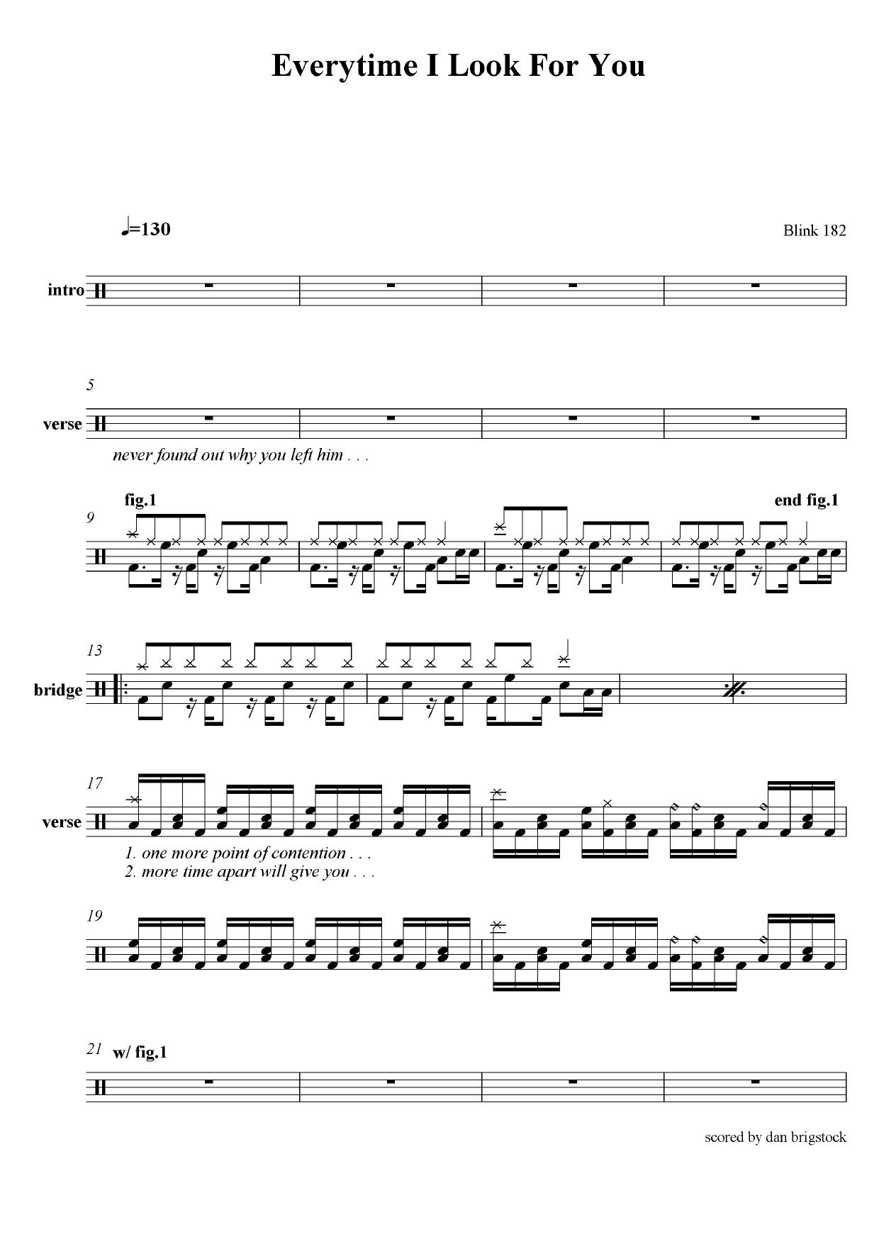 Blink 182 - Every Time I Look For You by ()