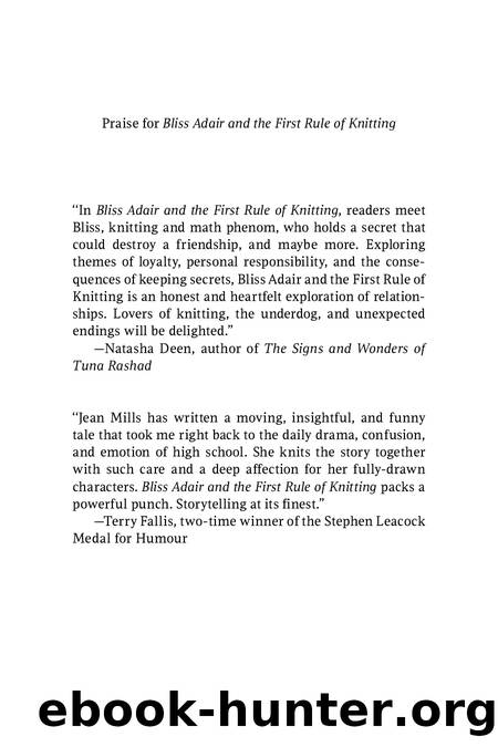 Bliss Adair and the First Rule of Knitting by Jean Mills