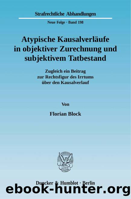 Block by Strafrechtliche Abhandlungen. Neue Folge (9783428527267)