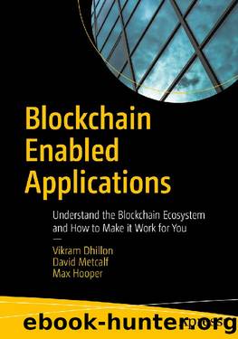 Blockchain Enabled Applications: Understand the Blockchain Ecosystem and How to Make it Work for You by Max Hooper & David Metcalf & Vikram Dhillon