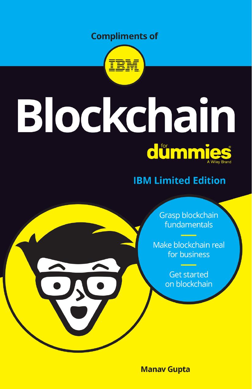 Blockchain For Dummies by Manav Gupta