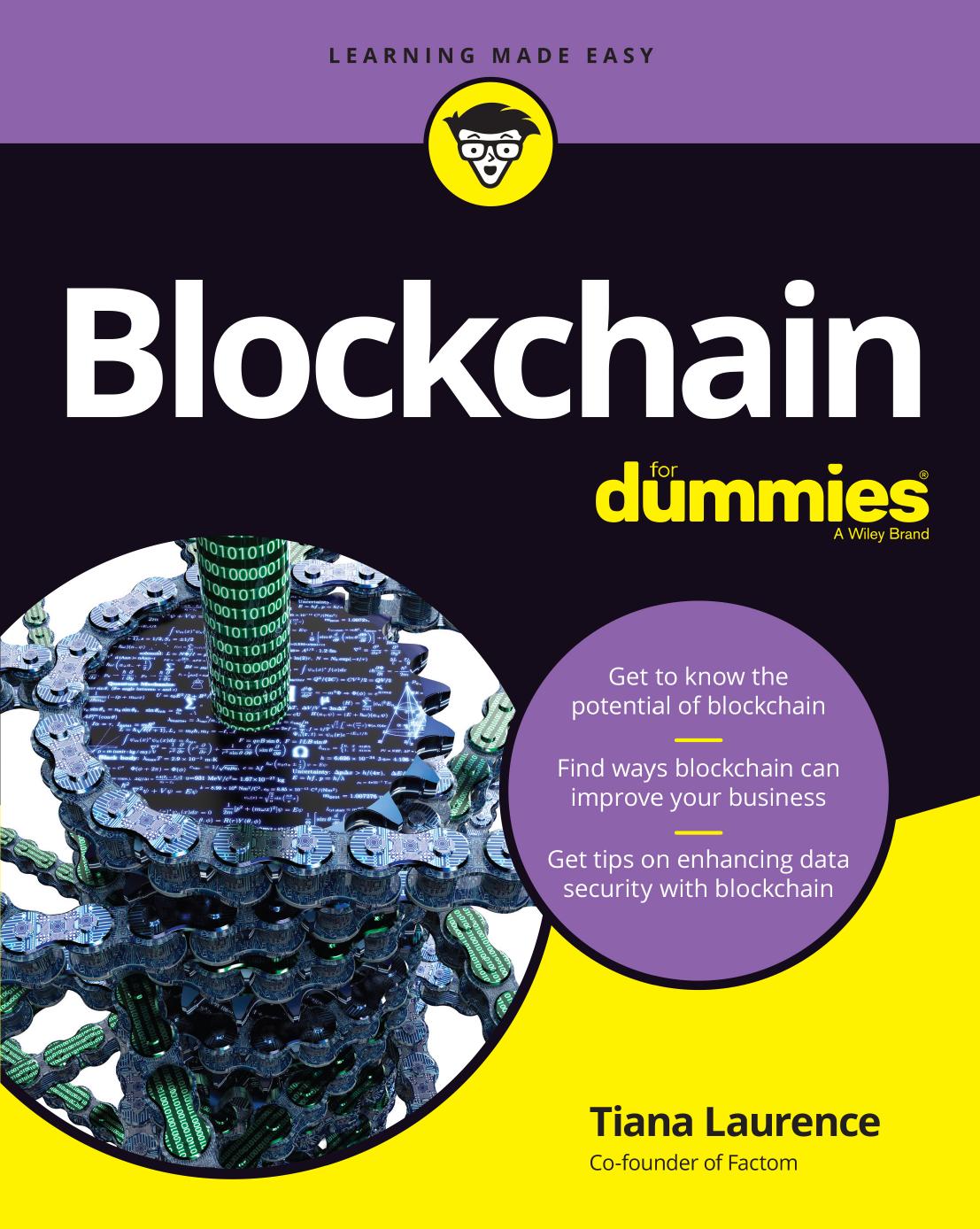 Blockchain For Dummies by Tiana Laurence